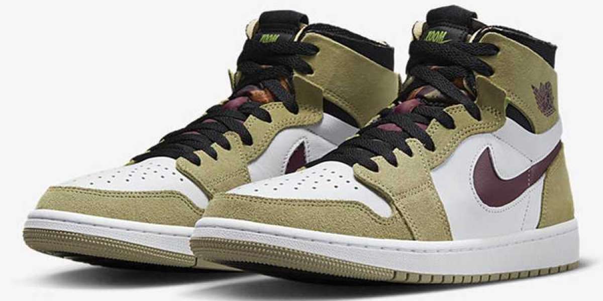 2022 New Air Jordan 1 Zoom CMFT "Neutral Olive" CT0978-203 retro style is very delightful!