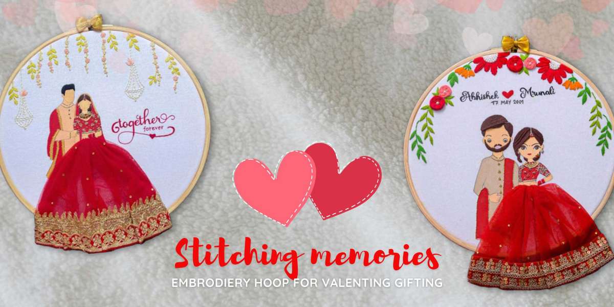 Embroidery Hoop For Valentine Gift