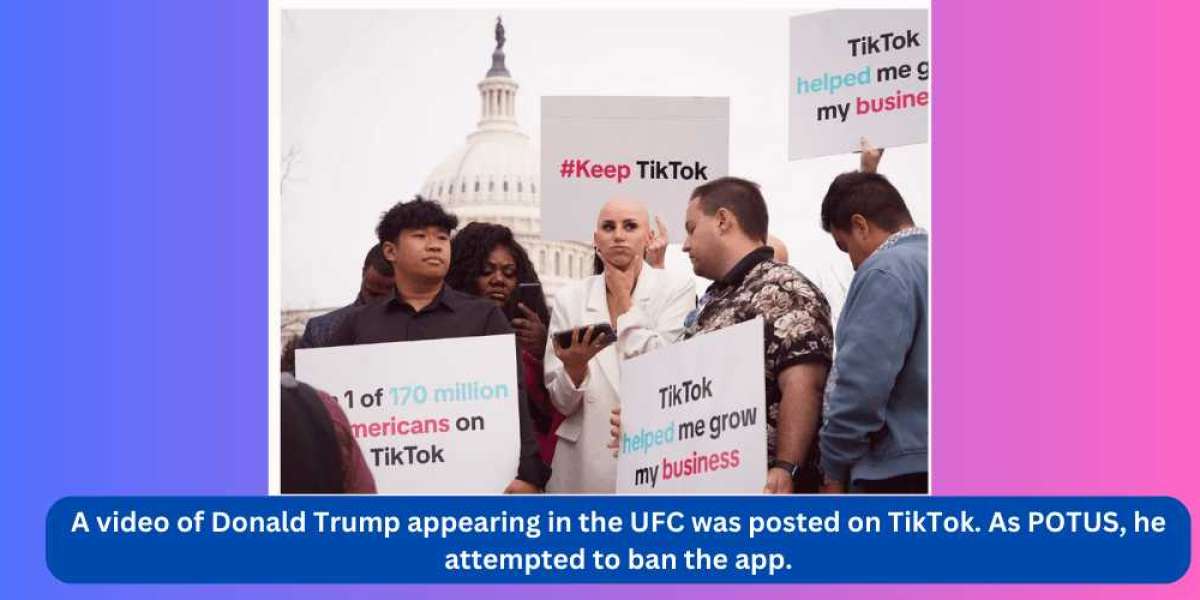 A video of Donald Trump appearing in the UFC was posted on TikTok. As POTUS